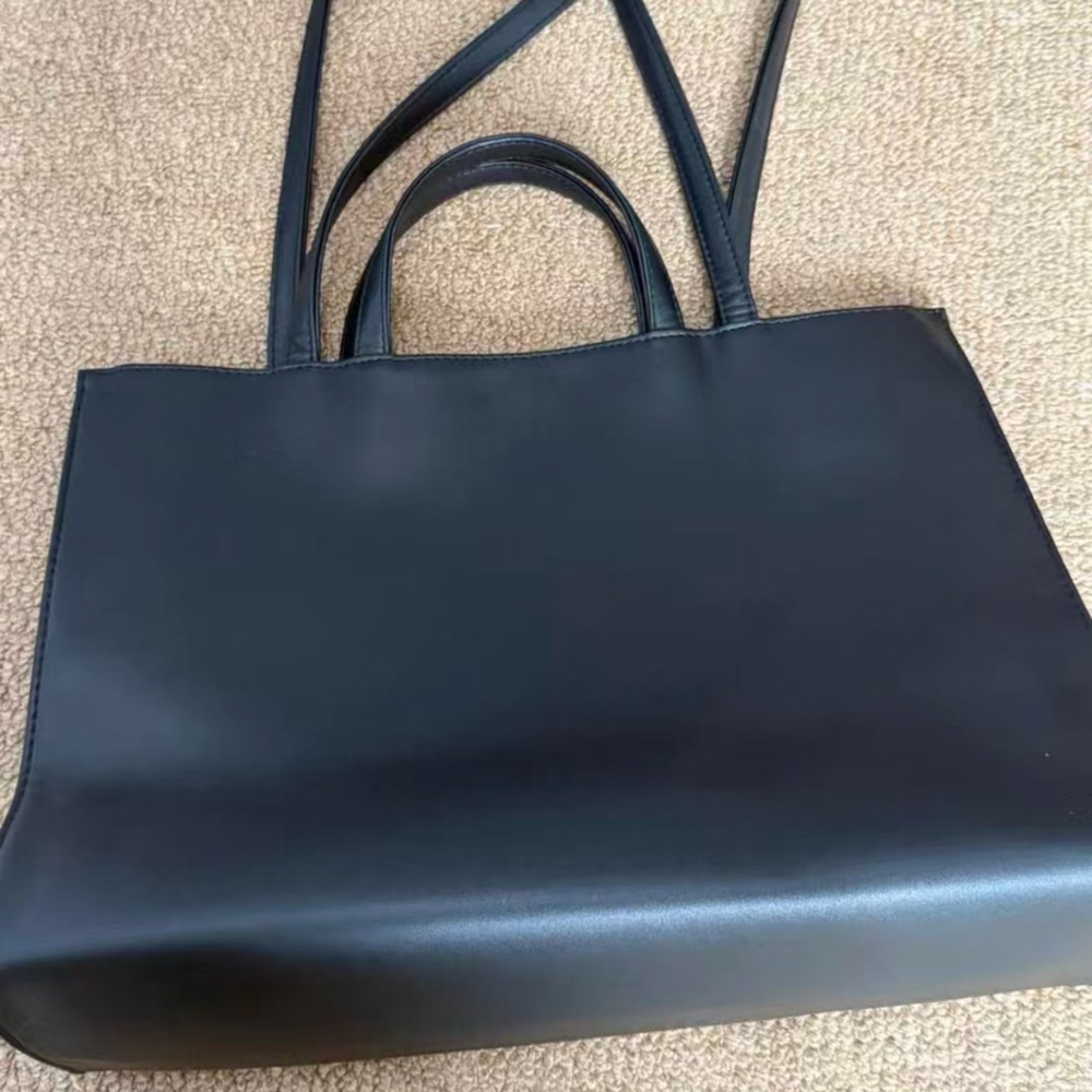 Telfar Black Medium Commuter Tote Bag - Picture 2 of 5